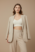Bralette con blazer elegante